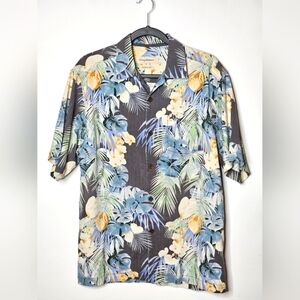 Tommy Bahama Hawaiian Silk Tropical Floral Mens‎ Small Shirt Beach Vacation